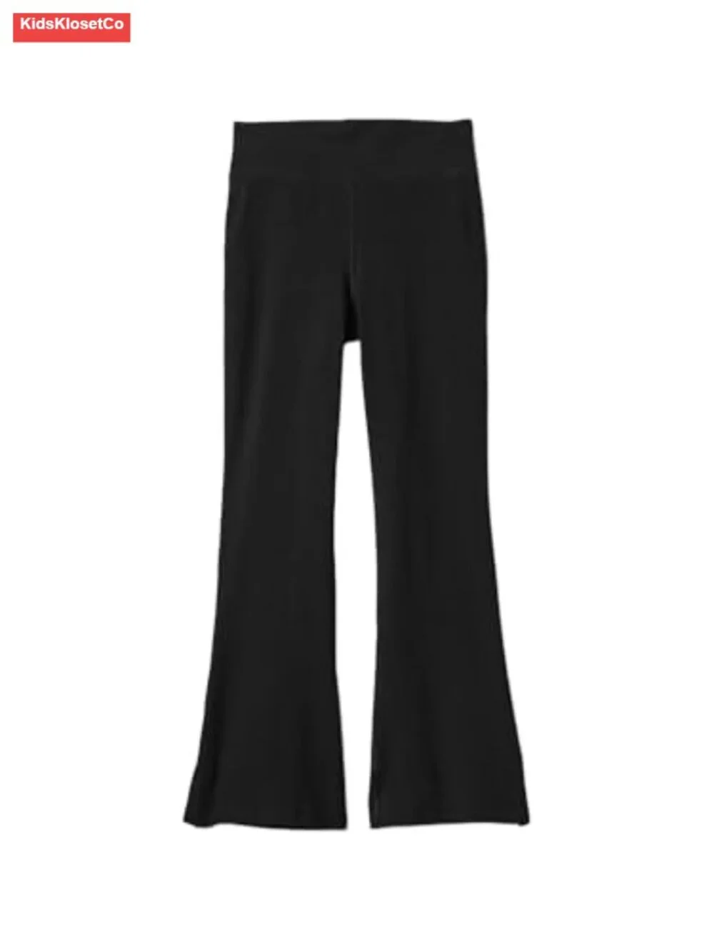 Kids Flared Leggings Cotton Stretch Mid Rise Pull On